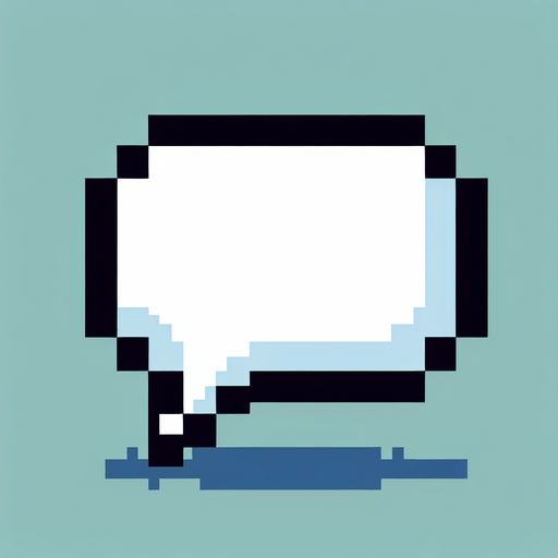 8bit. cartoon. white empty speach bubble..
Single Game Texture. In-Game asset. 2d. Blank background. High contrast. No shadows.