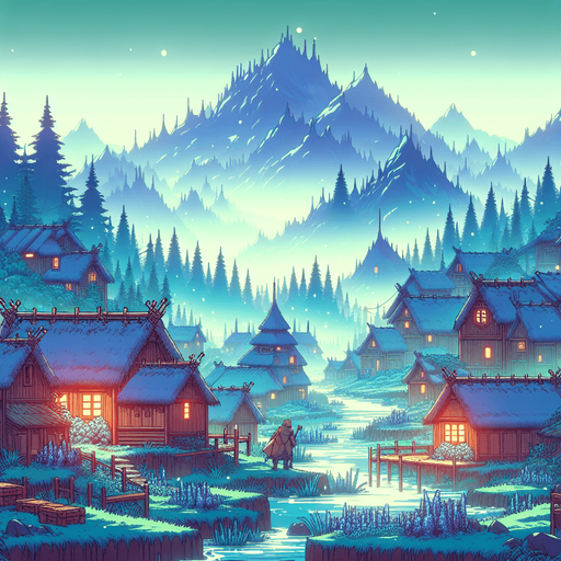 fantasy nice color 2d 16 bit fantasy remote swamp village foh sky
Single Game Texture.  In-Game asset.  2d.  Blank background.  High contrast.  No shadows