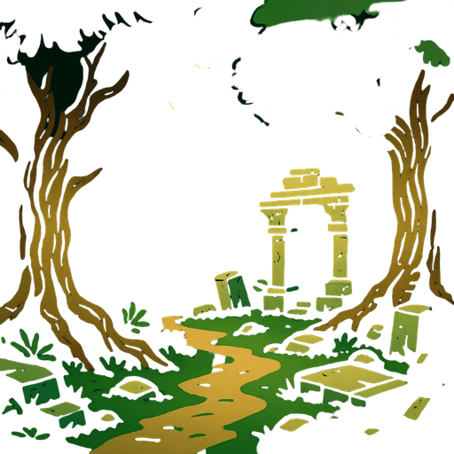 eski çag ormanlık.
In-Game asset.  2d.  High contrast.  No shadows