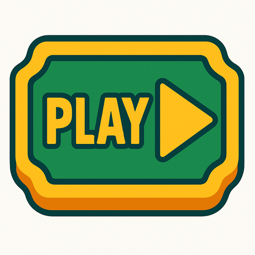 play button for video game.
In-Game asset.  2d.  High contrast.  No shadows
