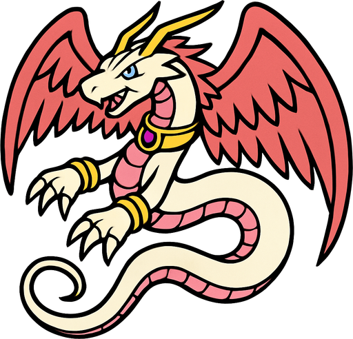 magnadramon.
In-Game asset.  2d.  High contrast.  No shadows