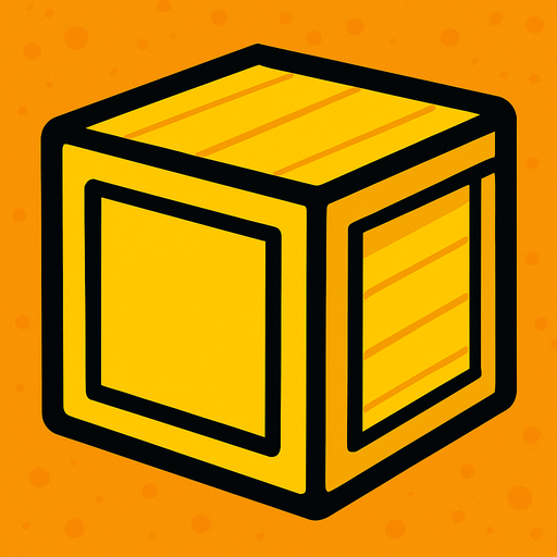 A yellow box.
In-Game asset.  2d.  High contrast.  No shadows