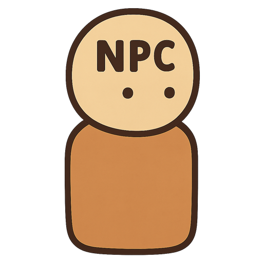 Mobile npc. No background. Transparent background. Blank background. No shadows. 2d. In-Game asset. flat