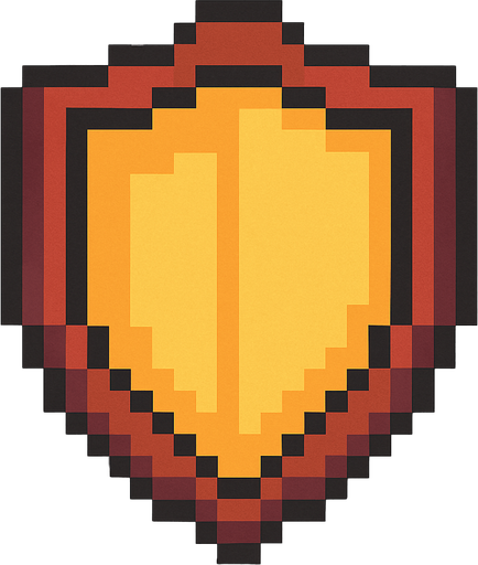 Sheid top down 2d pixilated.
In-Game asset.  2d.  High contrast.  No shadows