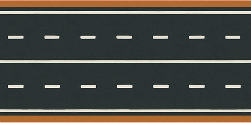 Make a freeway with image ratio of 2048x2732 but freeway should be seem like top view and should go from left to right.
In-Game asset.  2d.  High contrast.  No shadows