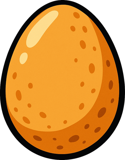 Yumurta.
In-Game asset.  2d.  High contrast.  No shadows