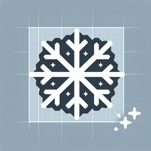 simple snowflake In-Game asset. 2d. Blank background. High contrast. No shadows. Single Game Texture. In-Game asset. 2d. Blank background. High contrast. No shadows.