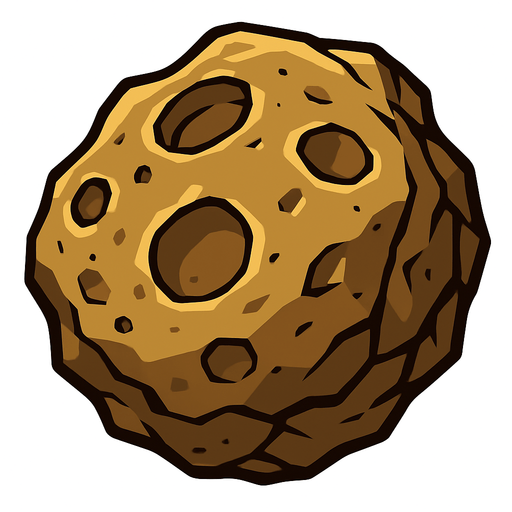 astroid remove background.
In-Game asset.  2d.  High contrast.  No shadows