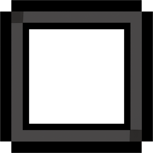 Hotbar slot.
In-Game asset.  2d.  High contrast.  No shadows