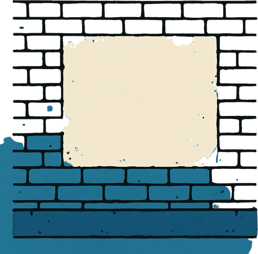 Street wall.
In-Game asset.  2d.  High contrast.  No shadows
