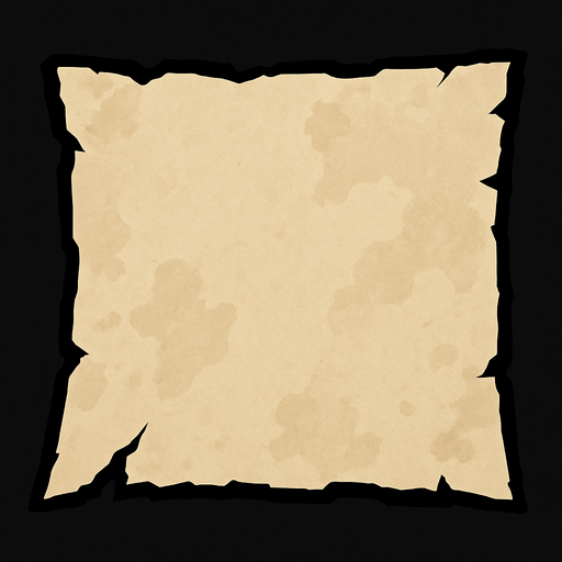 torn paper.
In-Game asset.  2d.  High contrast.  No shadows