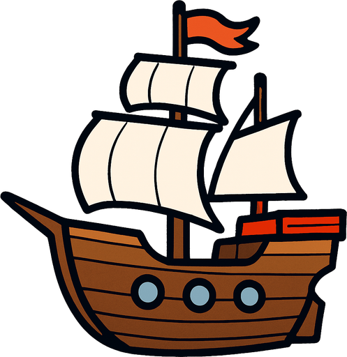 Ship.
In-Game asset.  2d.  High contrast.  No shadows