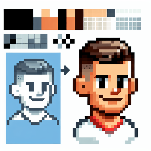 david beckham cartoon face. 8-bit. Single Game Texture. In-Game asset. 2d. Blank background. High contrast. No shadows.