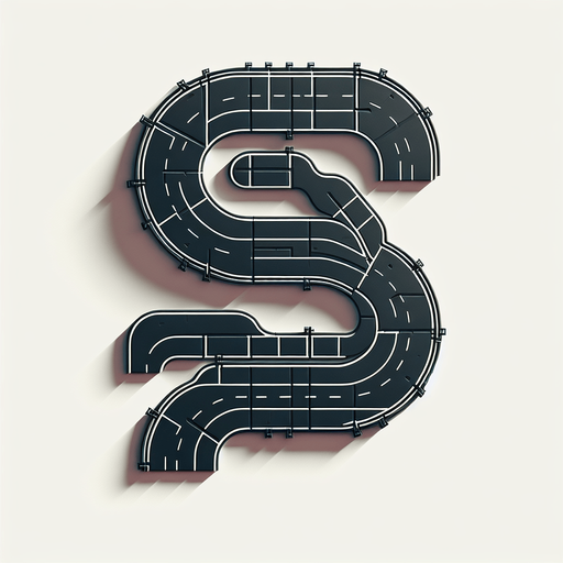 CAR TRACK.
Single Game Texture. In-Game asset. 2d. Blank background. High contrast. No shadows.