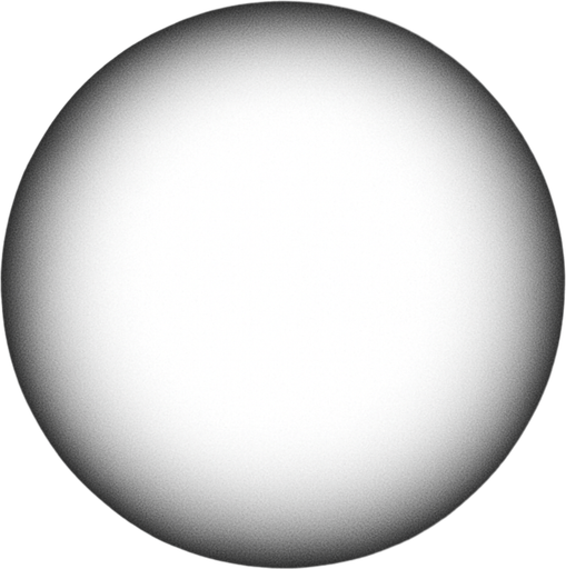 A white circle with a lightening gradient towards the edge..
Single Game Texture.  In-Game asset.  2d.  Blank background.  High contrast.  No shadows