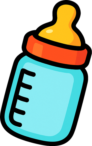 Biberon.
In-Game asset.  2d.  High contrast.  No shadows