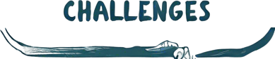 Make two images like this. Text on the fist image is ENDLEDD and the text on the second image is CHALLENGES