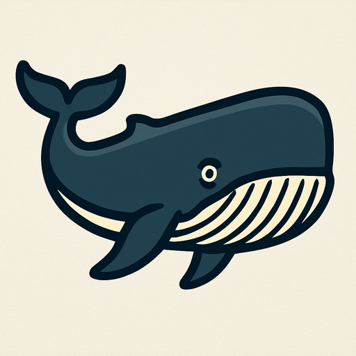 Sperm whale.
In-Game asset.  2d.  High contrast.  No shadows