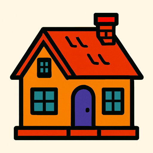 house.
In-Game asset.  2d.  High contrast.  No shadows