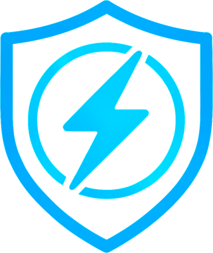 an Symbol for an Shield Force shield of electric power.
In-Game asset.  2d.  High contrast.  No shadows