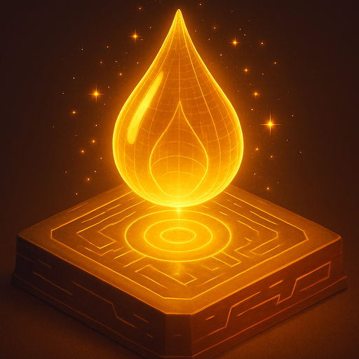 Magic hologram glowing light