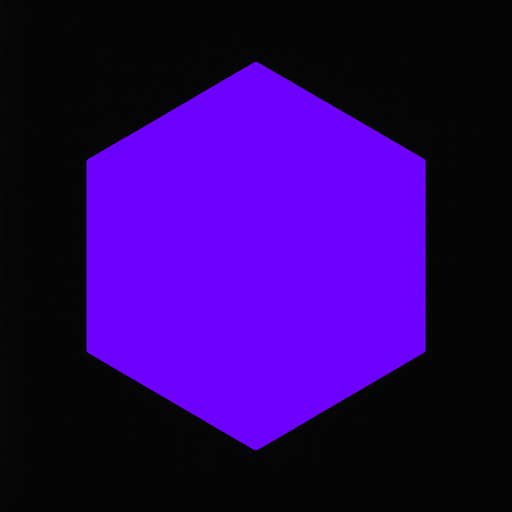 Hexagon, simple, #9900ff, shape, vector.
In-Game asset.  2d.  High contrast.  No shadows