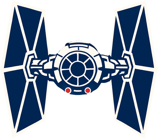 Tie fighter.
In-Game asset.  2d.  High contrast.  No shadows