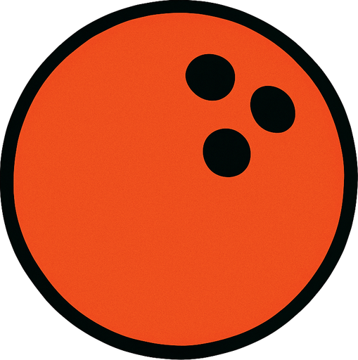 bowling topu.
In-Game asset.  2d.  High contrast.  No shadows