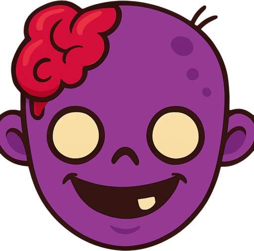 A happier version of this zombie but its will be purple