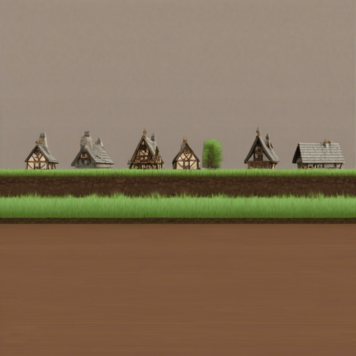 Mejorar el diseños de lás casas para que sean más medievales y aumentar su calidad, más arboles y mejorar la calidad del cesped