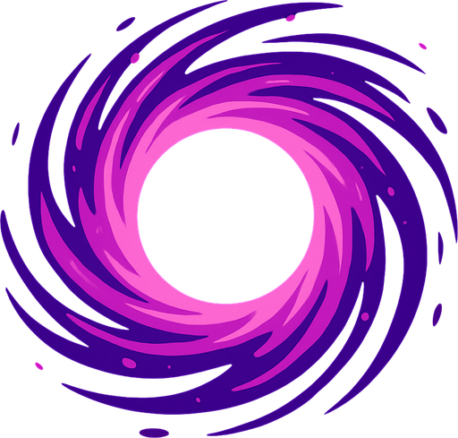 black hole.
In-Game asset.  2d.  High contrast.  No shadows