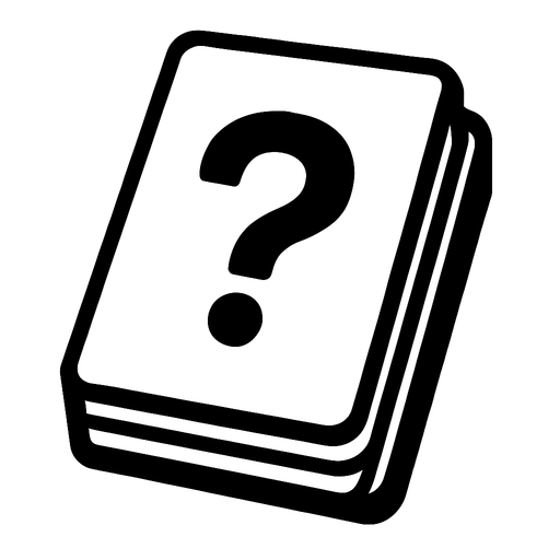 White card packet with a "?" Sign in the middle.
In-Game asset.  2d.  High contrast.  No shadows