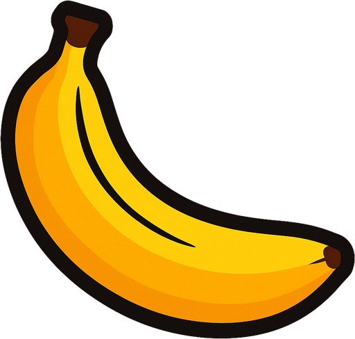 just banana picture..
In-Game asset.  2d.  High contrast.  No shadows