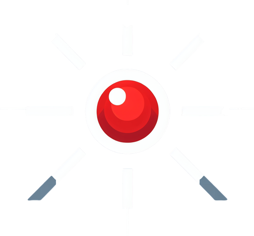 Red dot with white in the middle pixel.
Single Game Texture. In-Game asset. 2d. Blank background. High contrast. No shadows.