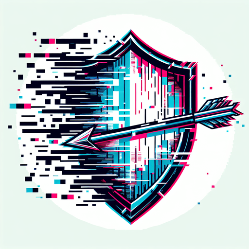 A shield shape that looks warped, dissolving at the edges, or made of static/glitches. Could show an arrow bouncing off at a weird angle or fizzling into nothing..
Single Game Texture.  In-Game asset.  2d.  Blank background.  High contrast.  No shadows