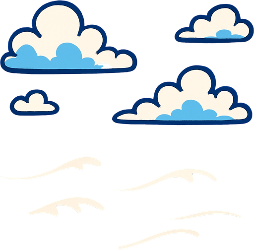 gökyüzü ve deniz.
In-Game asset.  2d.  High contrast.  No shadows