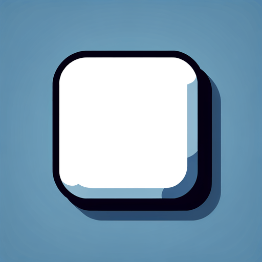 White square with tight round corners and web, flat shaded, hyper casual game. Single Game Texture. In-Game asset. 2d. Blank background. High contrast. No shadows.