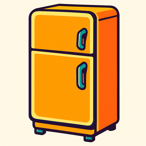 Frigo.
In-Game asset.  2d.  High contrast.  No shadows