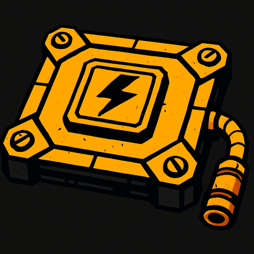 güç platformu.
In-Game asset.  2d.  High contrast.  No shadows