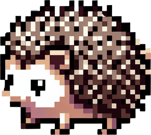 a hedgehog on a street.
video game sprite