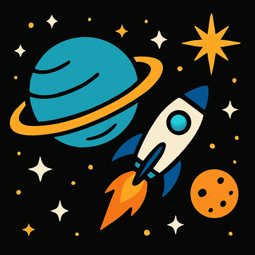 Space.
In-Game asset.  2d.  High contrast.  No shadows