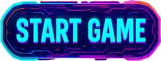 Mix this 'start game' button with cyberpunk + abstract style. Futuer.