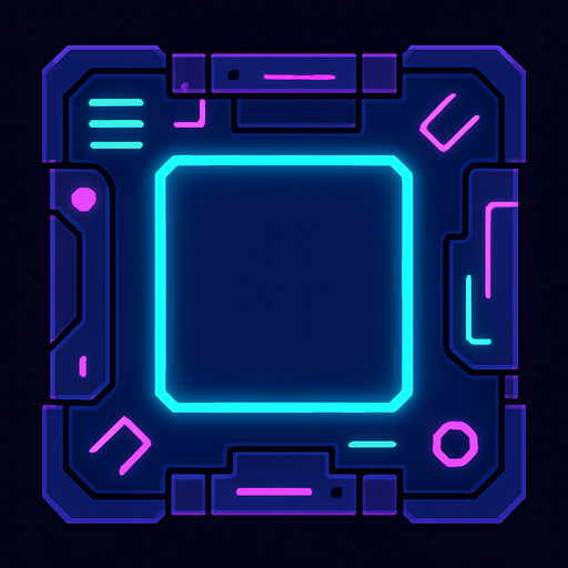 piso tecnologico neon.
In-Game asset.  2d.  High contrast.  No shadows