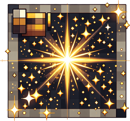 gold sparkle.
Single Game Texture.  In-Game asset.  2d.  Blank background.  High contrast.  No shadows
