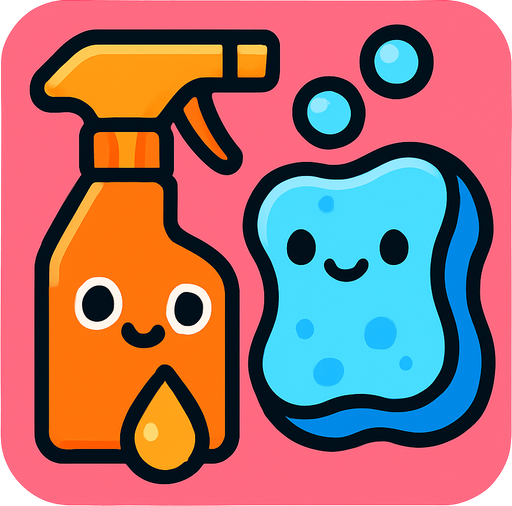create a cute icon for cleaning item.
In-Game asset.  2d.  High contrast.  No shadows
