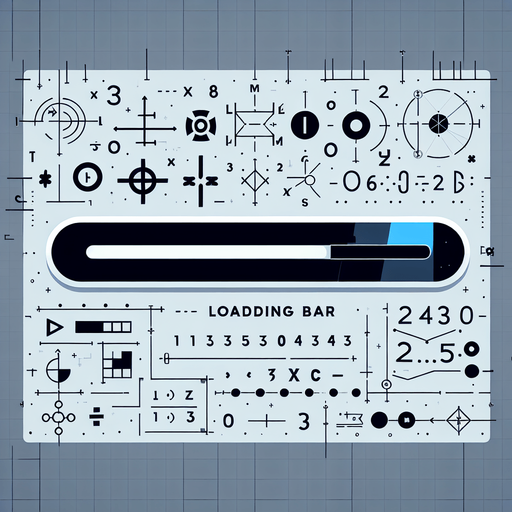 mathematical loading bar.
Single Game Texture.  In-Game asset.  2d.  Blank background.  High contrast