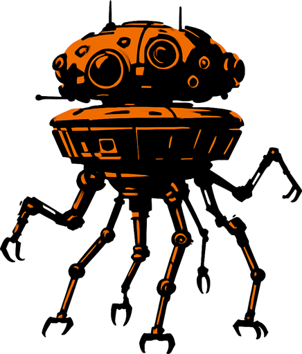 Probe droid.
In-Game asset.  2d.  High contrast.  No shadows