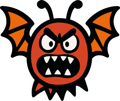 enemy_flying.
In-Game asset.  2d.  High contrast.  No shadows