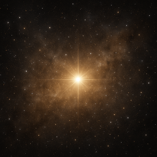 realistic distant detailed dust star