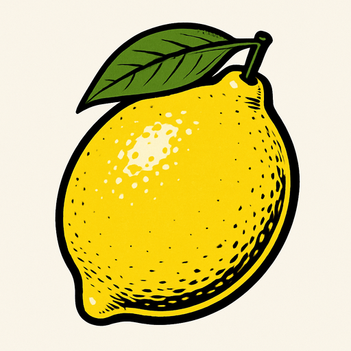 lemon.
In-Game asset.  2d.  High contrast.  No shadows. Realistic